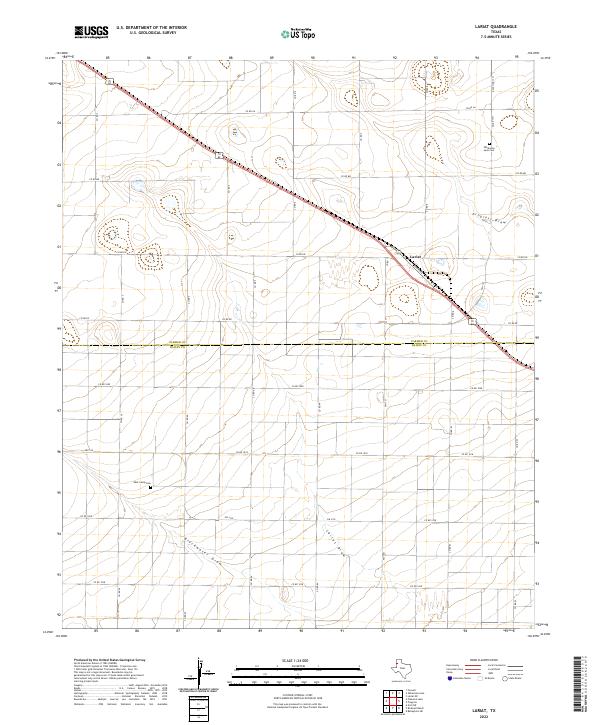 Lariat topographic map thumbnail