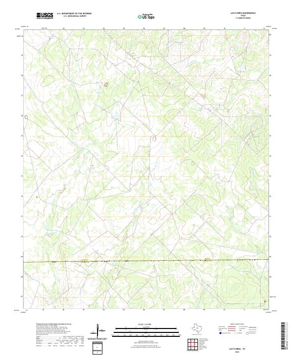 Las Flores topographic map thumbnail