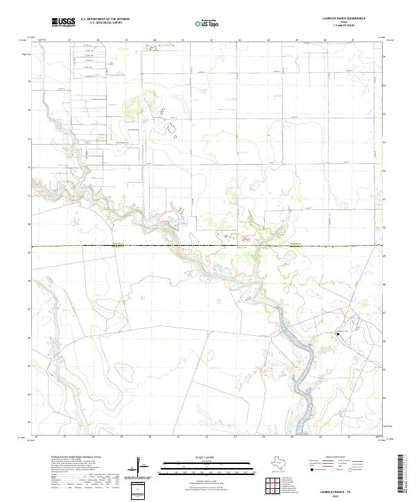 Laureles Ranch 2022 topographic map thumbnail