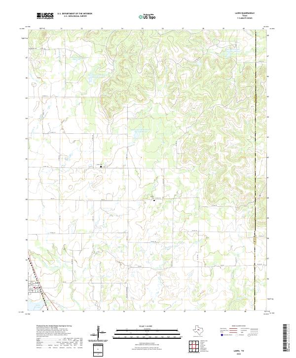 Lawn topographic map thumbnail