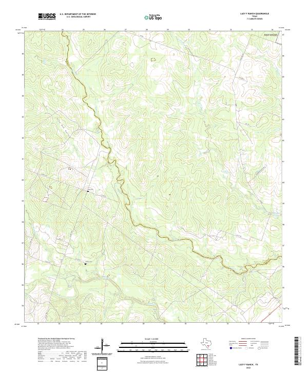 Lazy F Ranch topographic map thumbnail