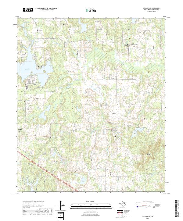 Leagueville 2022 topographic map thumbnail