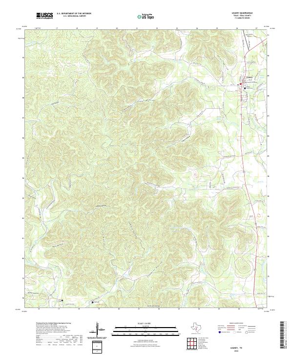 Leakey topographic map thumbnail