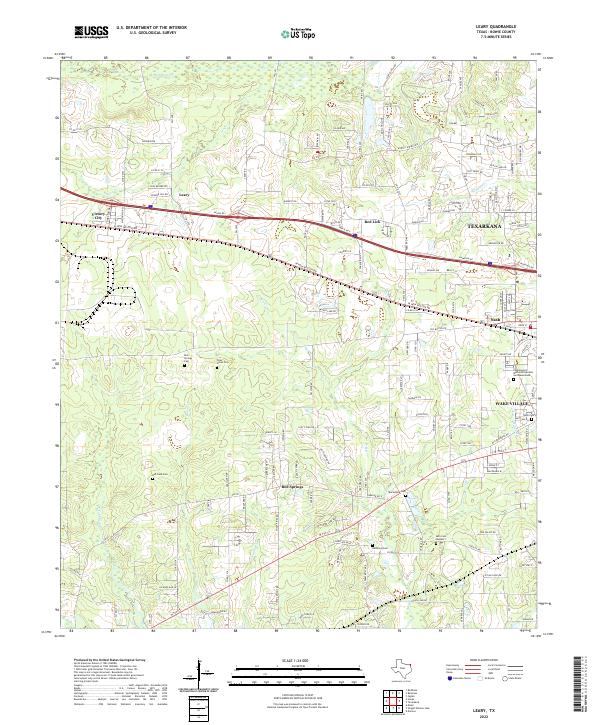 Leary topographic map thumbnail