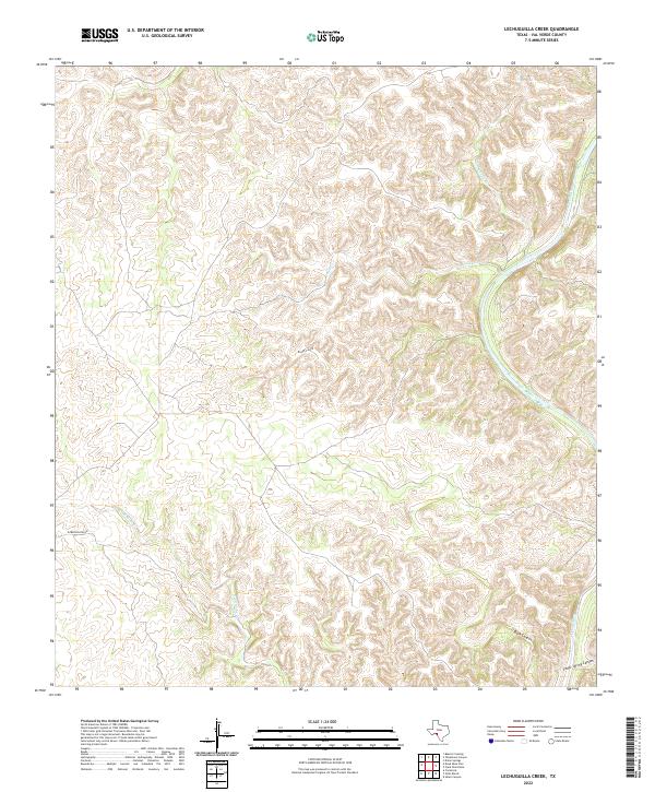 Lechuguilla Creek topographic map thumbnail