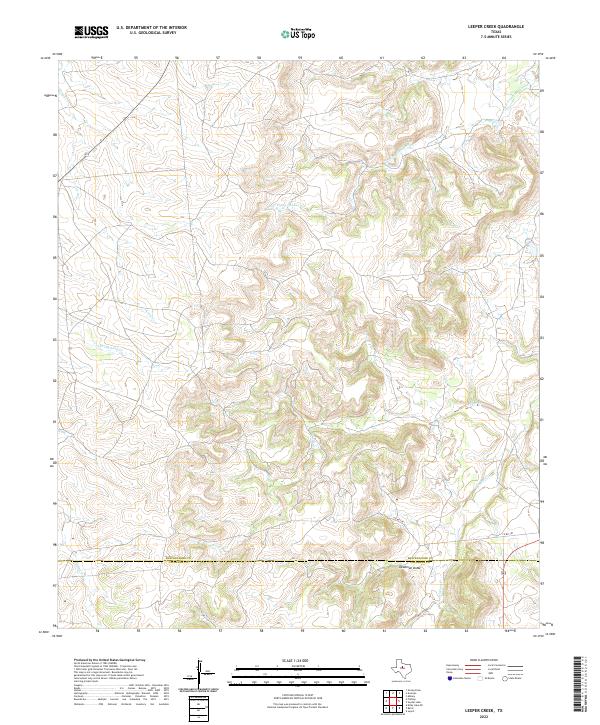 Leeper Creek topographic map thumbnail