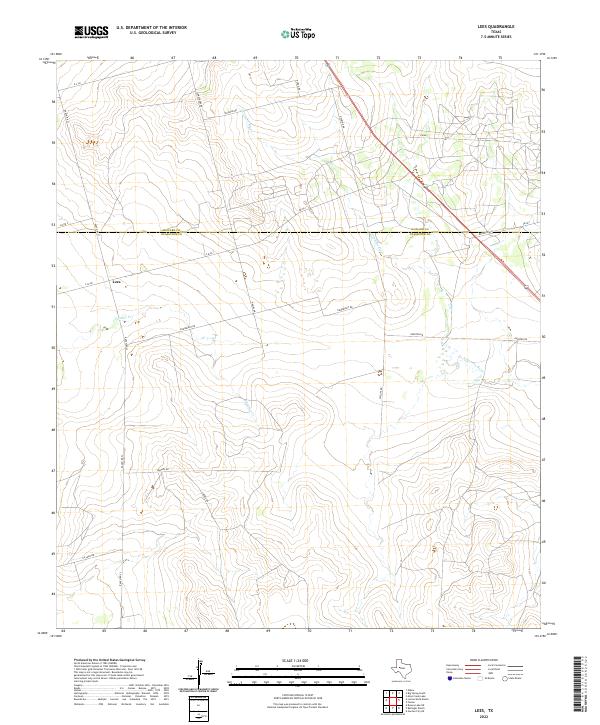 Lees topographic map thumbnail