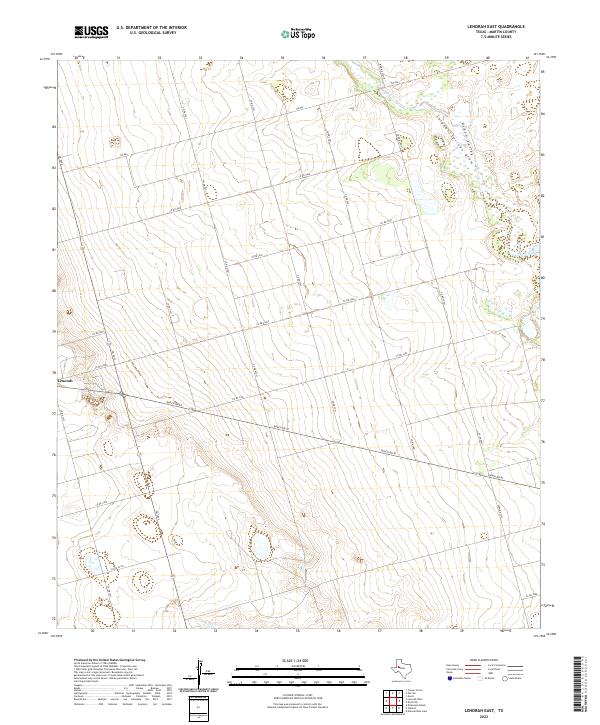 Lenorah East topographic map thumbnail