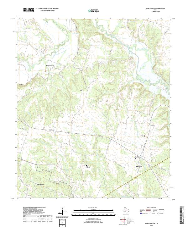 Leon Junction topographic map thumbnail
