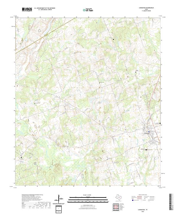 Lexington topographic map thumbnail