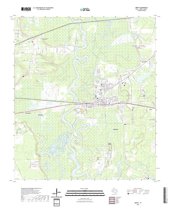 Liberty topographic map thumbnail