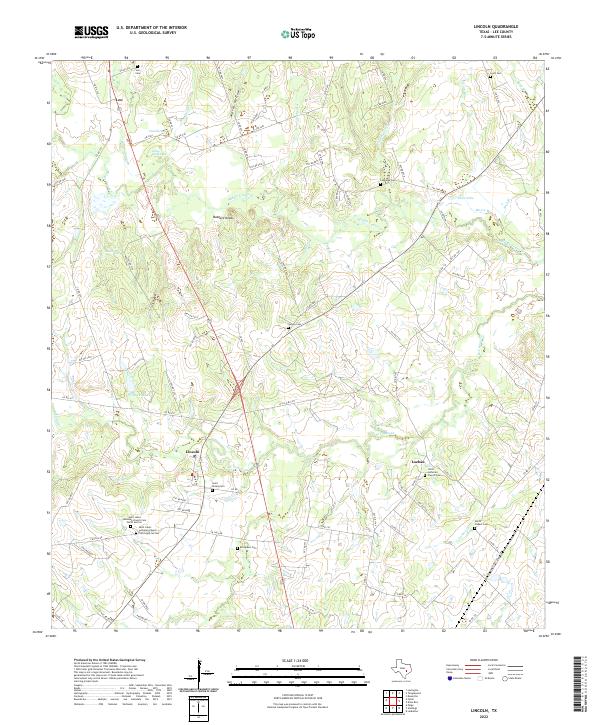 Lincoln topographic map thumbnail