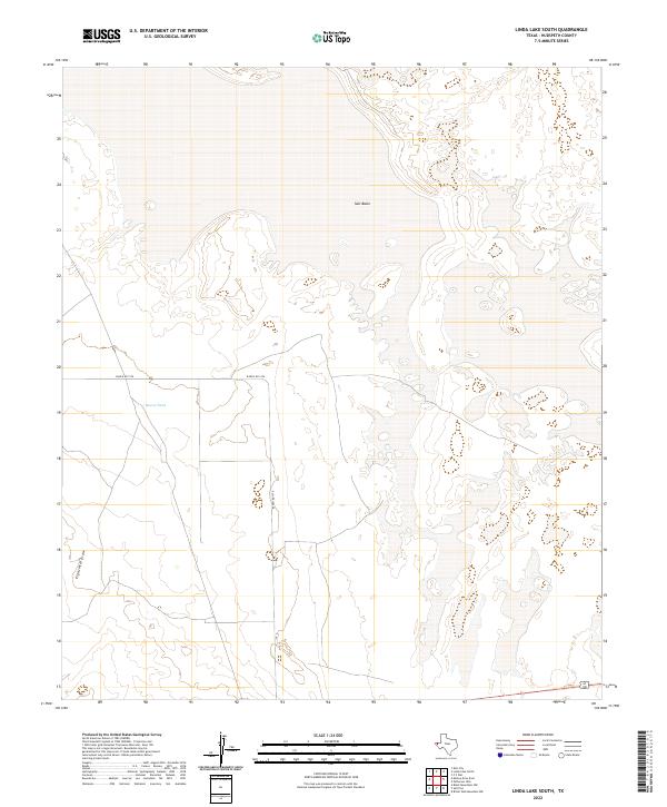 Linda Lake South topographic map thumbnail