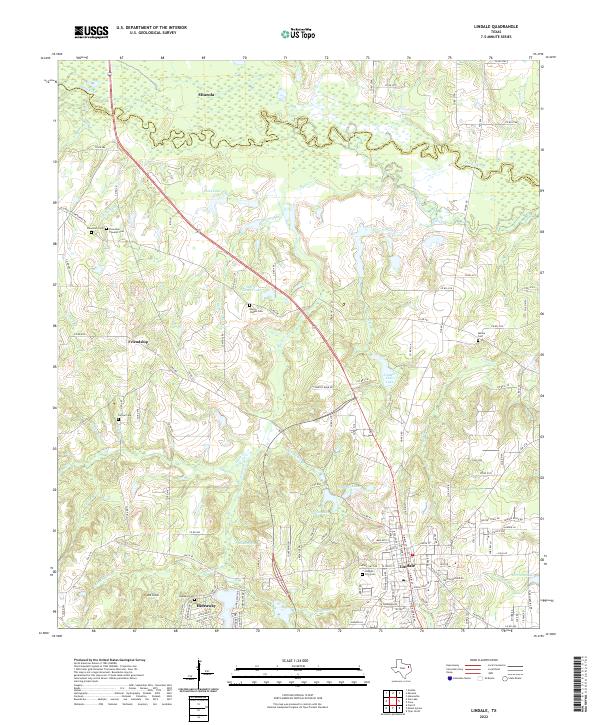 Lindale topographic map thumbnail