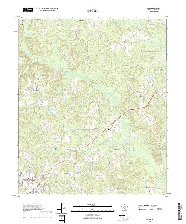 Linden topographic map thumbnail