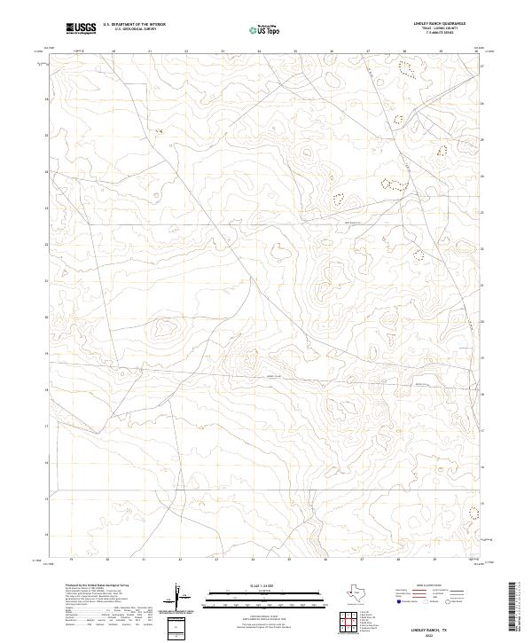 Lindley Ranch topographic map thumbnail