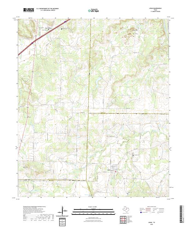 Lipan topographic map thumbnail