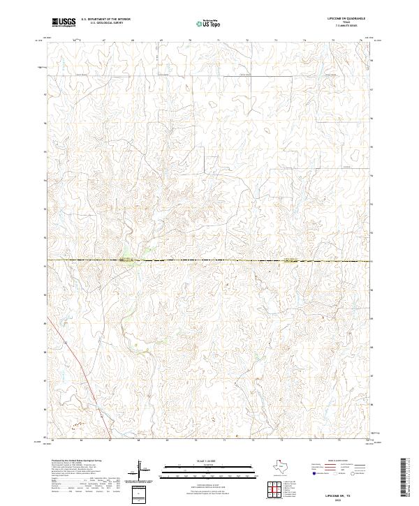 Lipscomb SW topographic map thumbnail