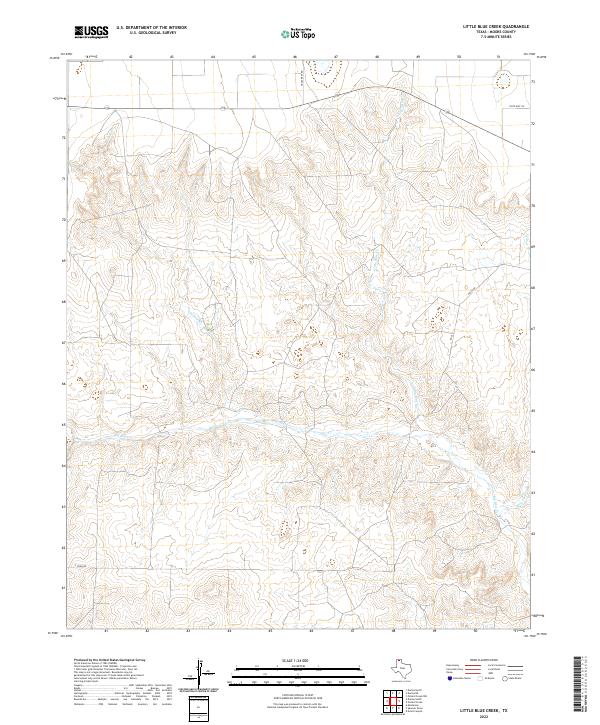 Little Blue Creek topographic map thumbnail