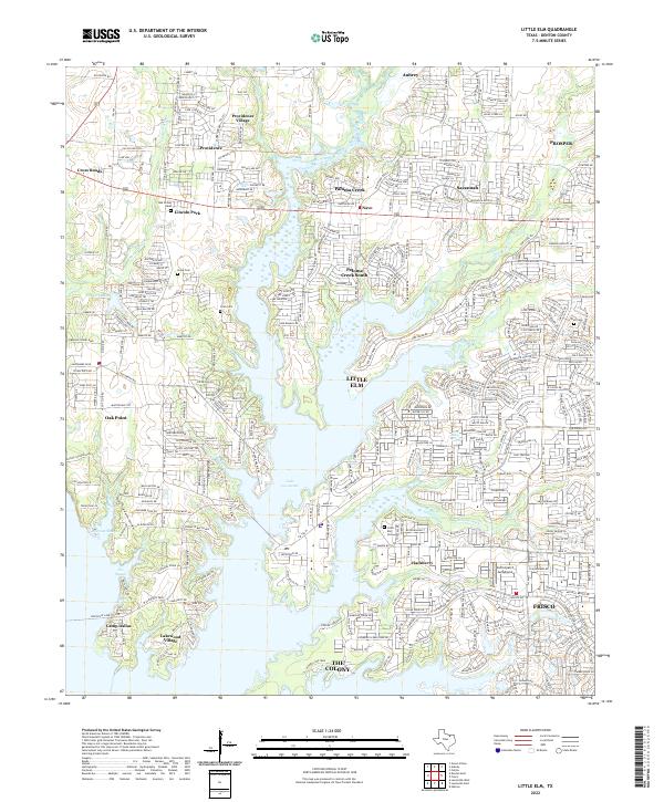 Little Elm topographic map thumbnail