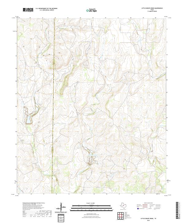 Little Grape Creek topographic map thumbnail