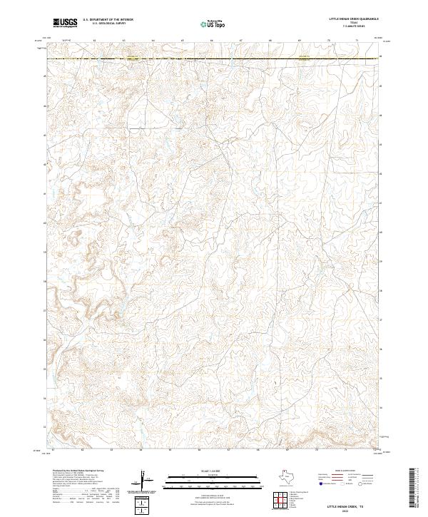 Little Indian Creek topographic map thumbnail
