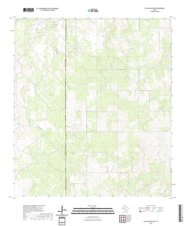 Live Oak Hollow topographic map thumbnail