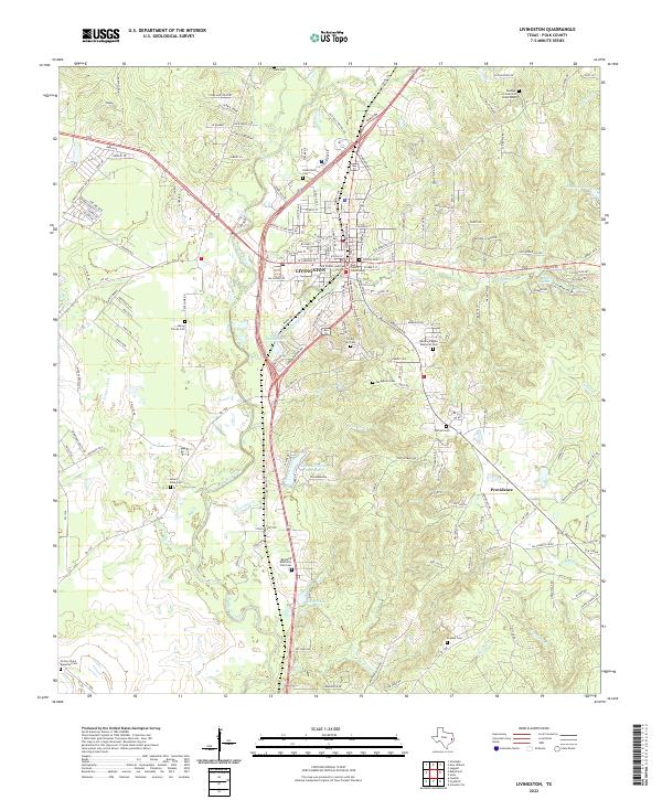 Livingston topographic map thumbnail