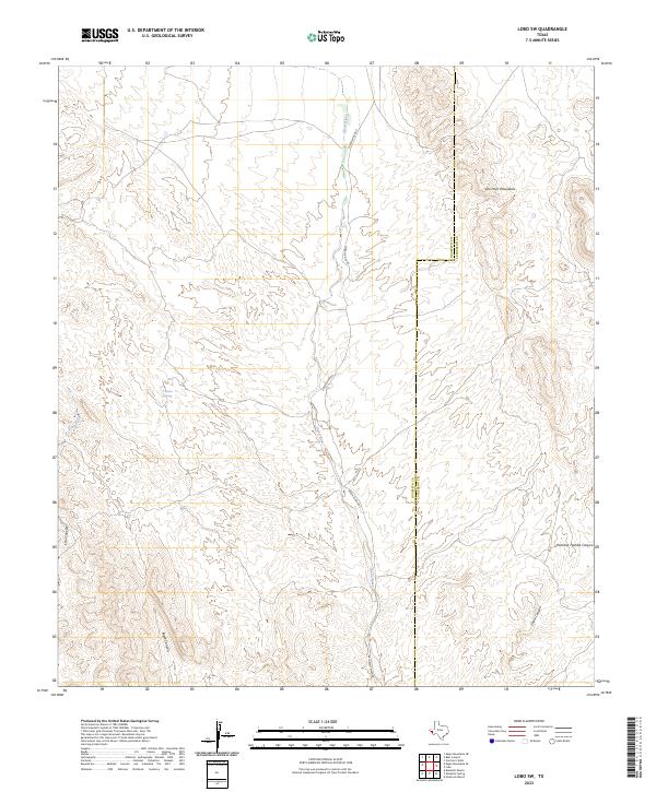 Lobo SW 2023 topographic map thumbnail