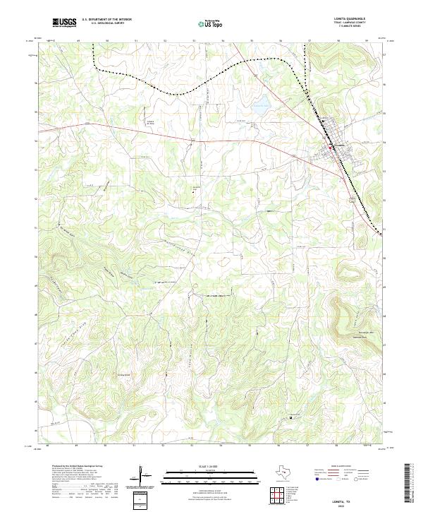 Lometa topographic map thumbnail