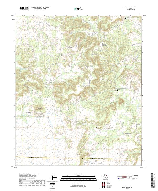 Long Hollow topographic map thumbnail