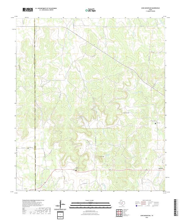 Long Mountain topographic map thumbnail