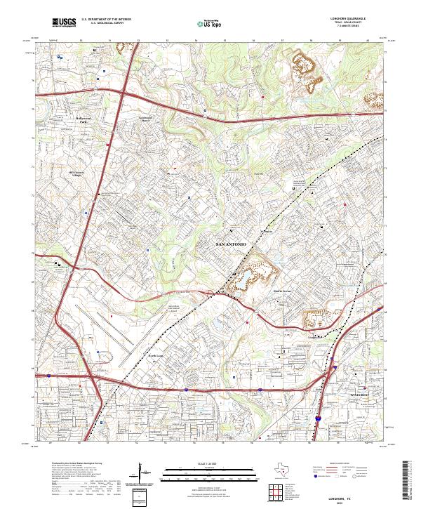 Longhorn topographic map thumbnail