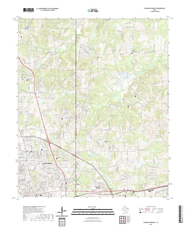 Longview Heights topographic map thumbnail