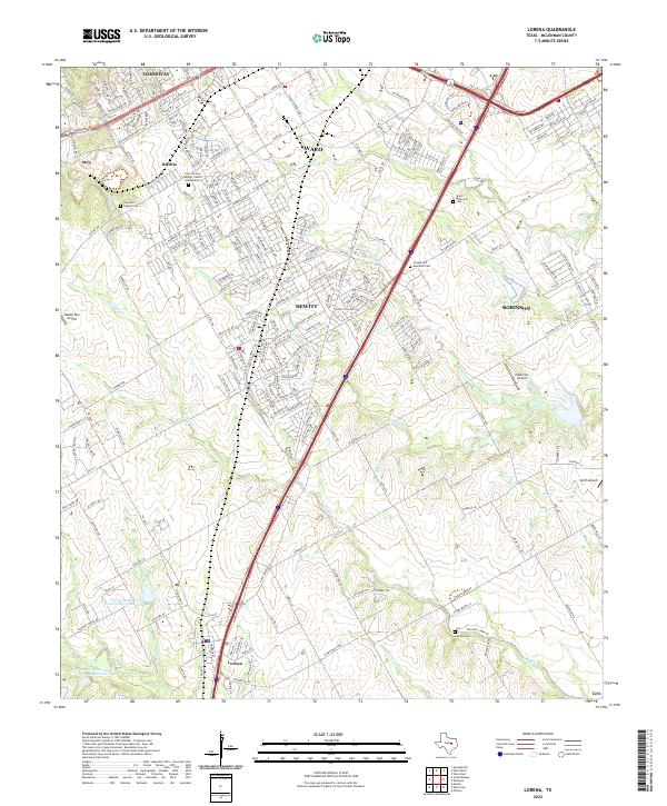 Lorena topographic map thumbnail
