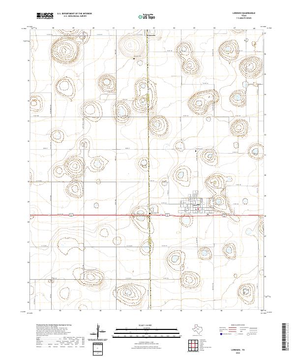 Lorenzo topographic map thumbnail