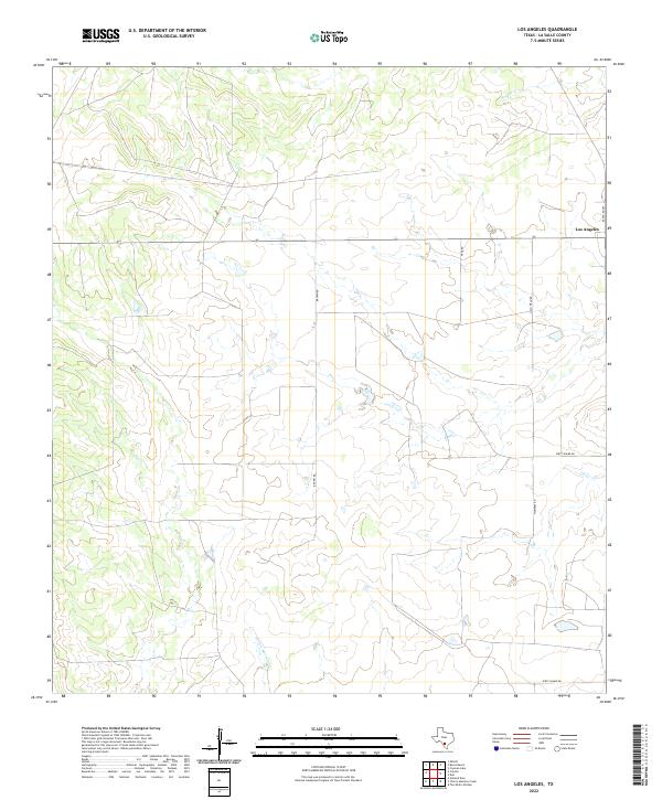 Los Angeles topographic map thumbnail