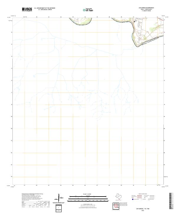 Los Garzas topographic map thumbnail