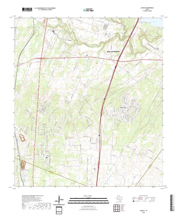 Losoya topographic map thumbnail