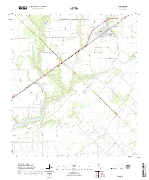 Louise topographic map thumbnail