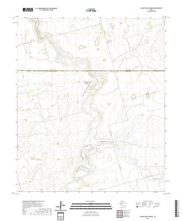 Lucian Wells Ranch topographic map thumbnail