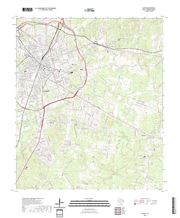 Lufkin topographic map thumbnail