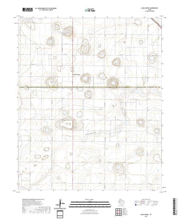 Lums Chapel topographic map thumbnail
