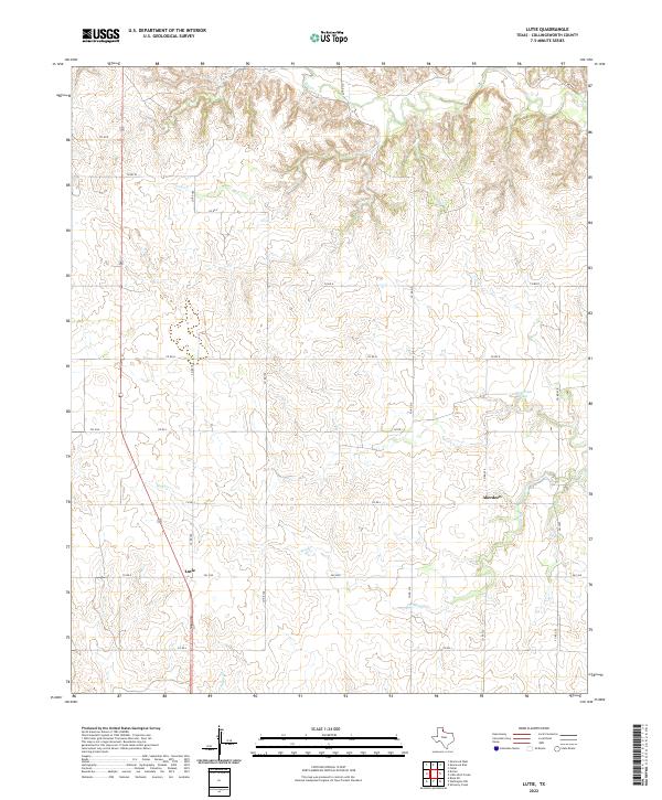 Lutie topographic map thumbnail