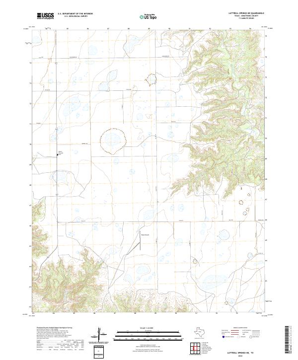 Luttrell Springs NE 2022 topographic map thumbnail