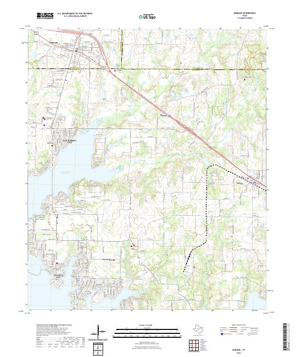 Mabank topographic map thumbnail