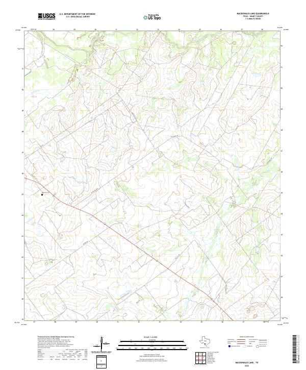 MacDonald Lake topographic map thumbnail