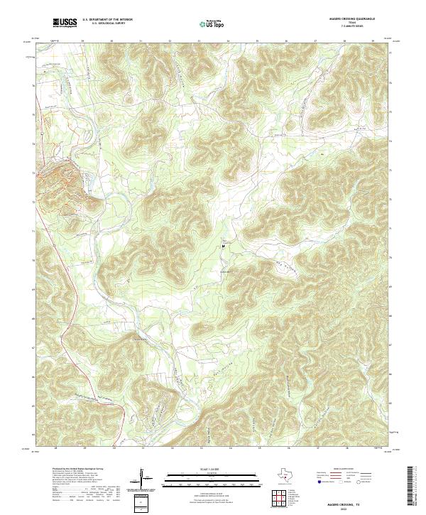 Magers Crossing topographic map thumbnail
