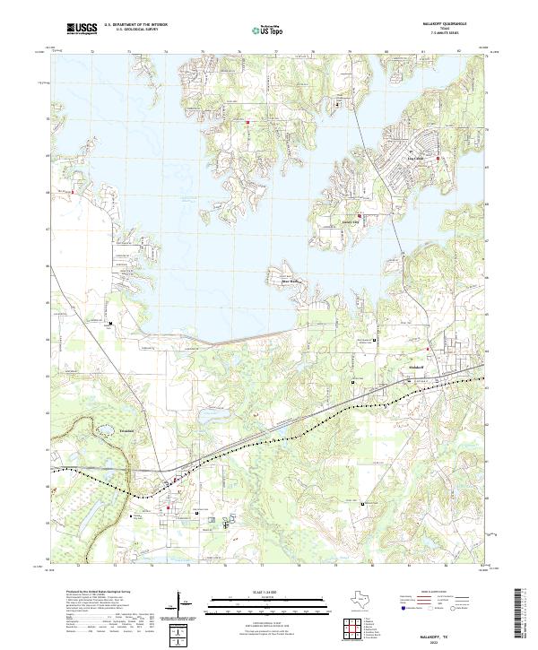 Malakoff topographic map thumbnail