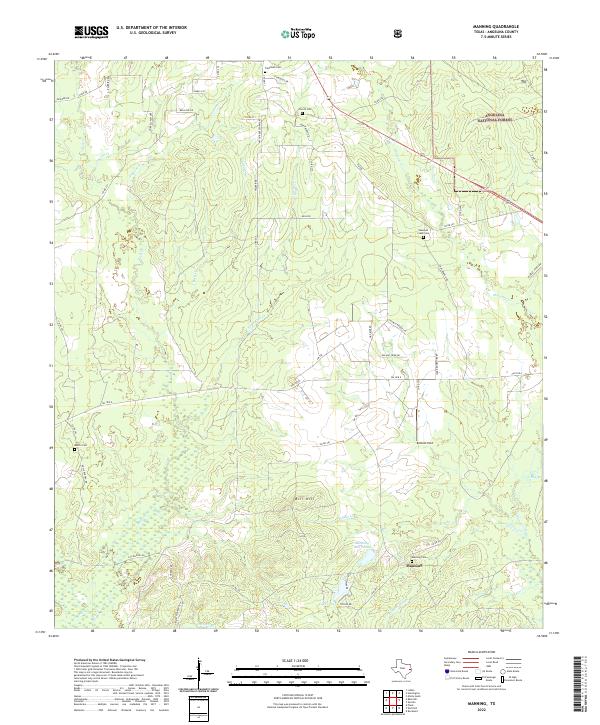 Manning topographic map thumbnail